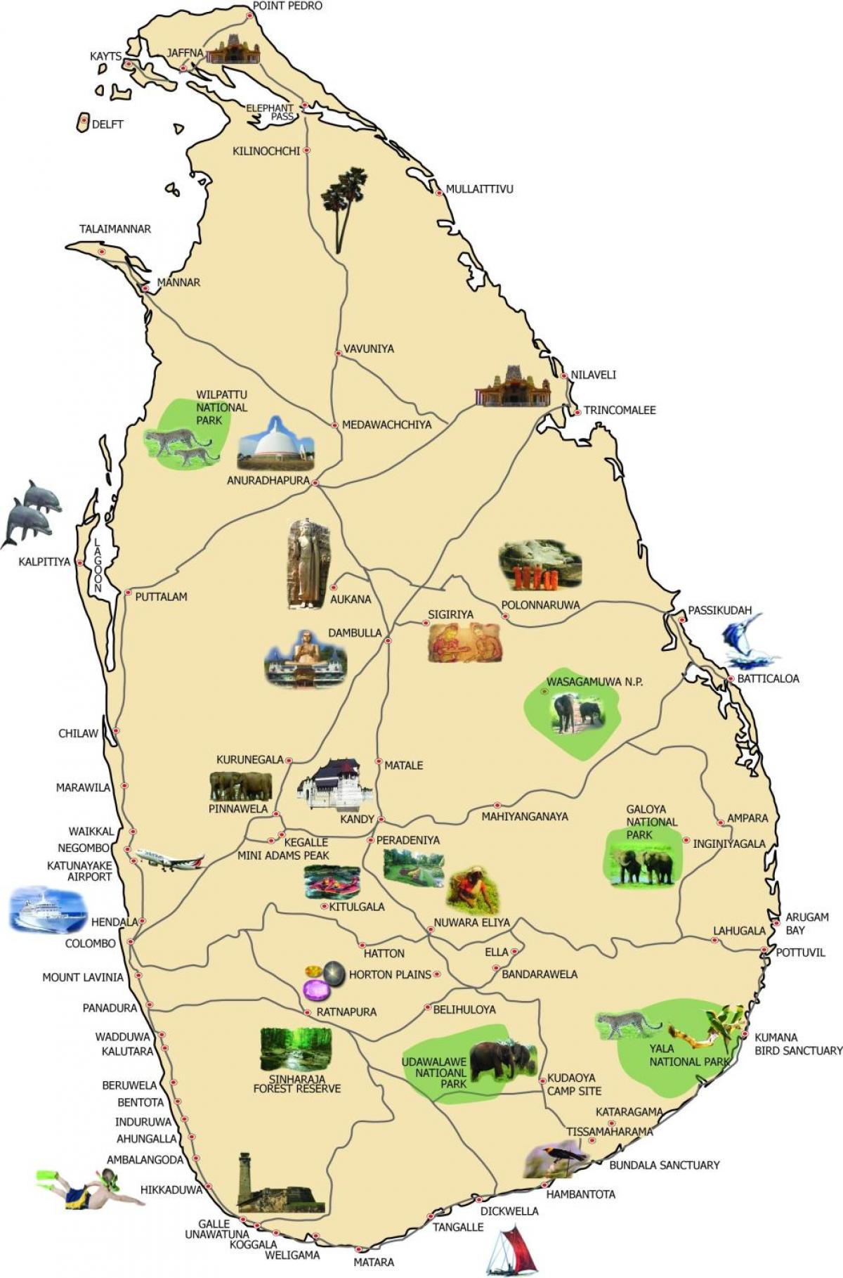 carte de bentota, Sri Lanka