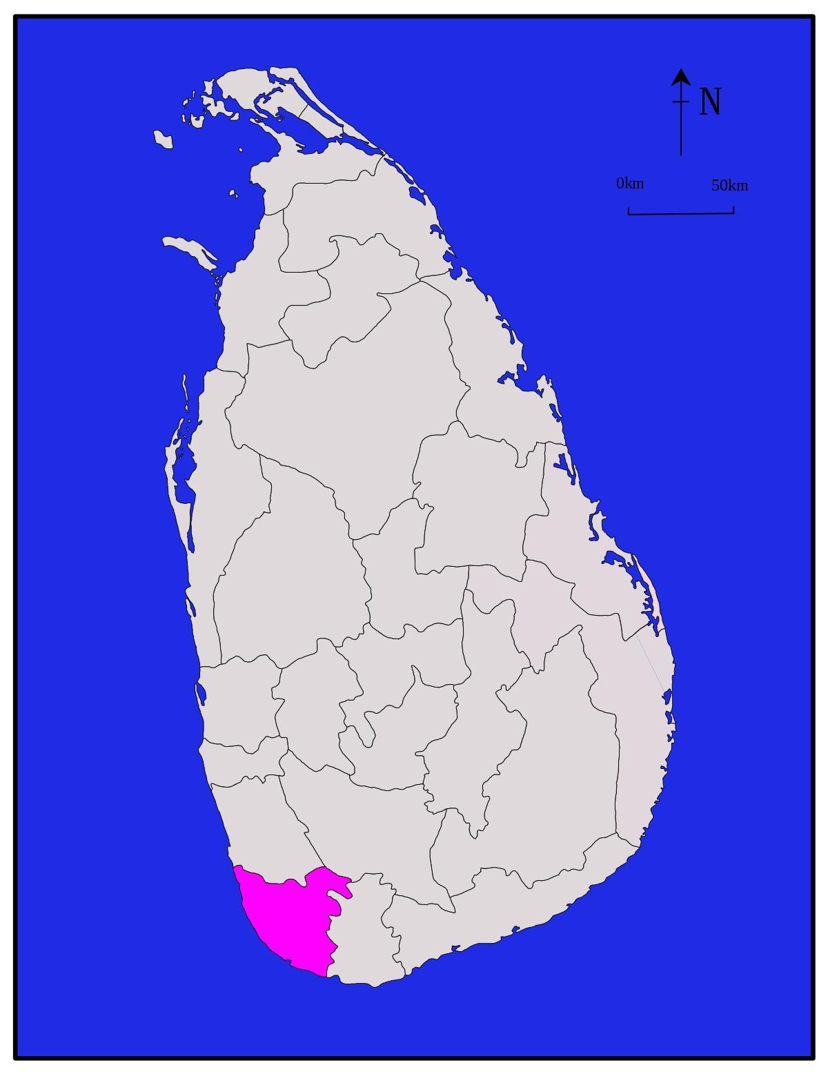 carte de galle, Sri Lanka
