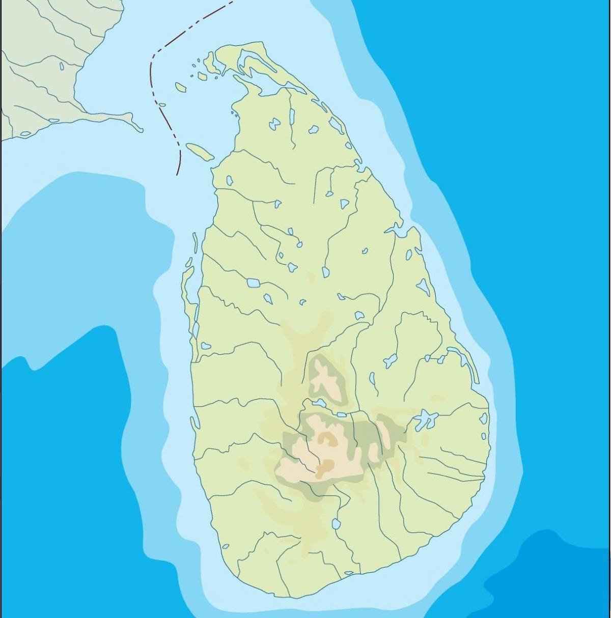 Sri Lanka carte de vecteur
