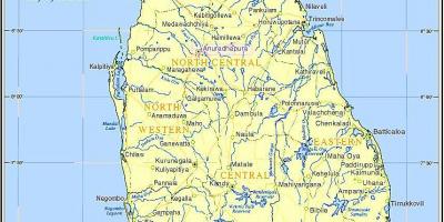 Sri Lanka réseau de trains à la carte