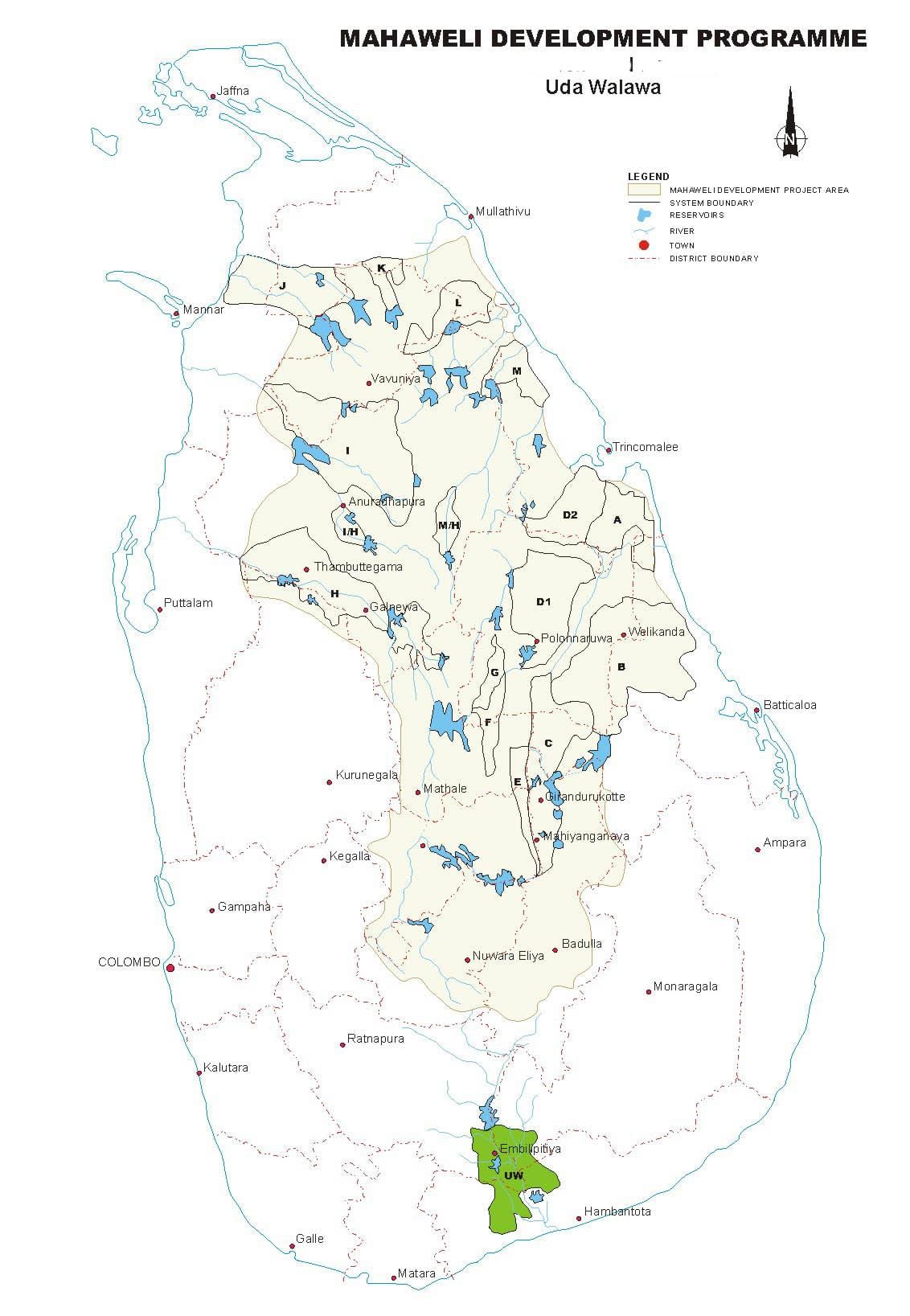 carte de chars au Sri Lanka
