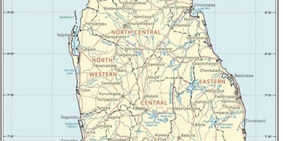Sri Lanka racine de la carte