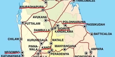 Ella carte Sri Lanka