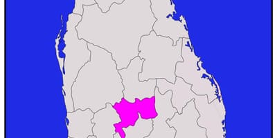 Kandy au Sri Lanka carte