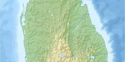 Carte de la terre de la carte Sri Lanka