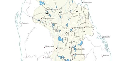 Carte de chars au Sri Lanka