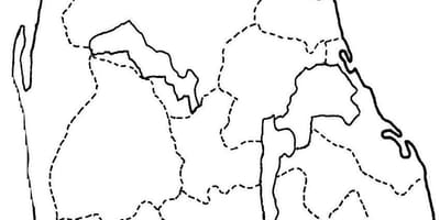Carte de Sri Lanka carte de dessin de la ligne