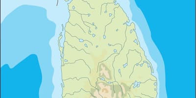 Sri Lanka carte de vecteur