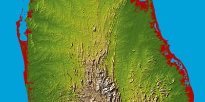 Carte de Sri Lanka 3d