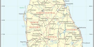 Sri Lanka feuille de route calculateur de distance