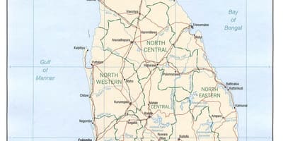 Carte de Sri Lanka carte vidéo