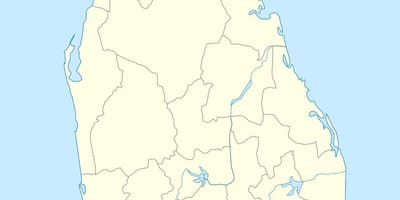 Carte de Sri Lanka secrétariat de division