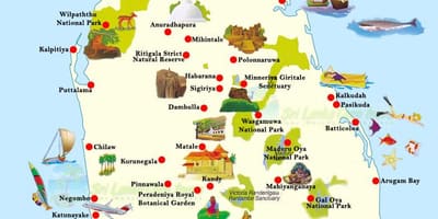 Carte unawatuna, Sri Lanka